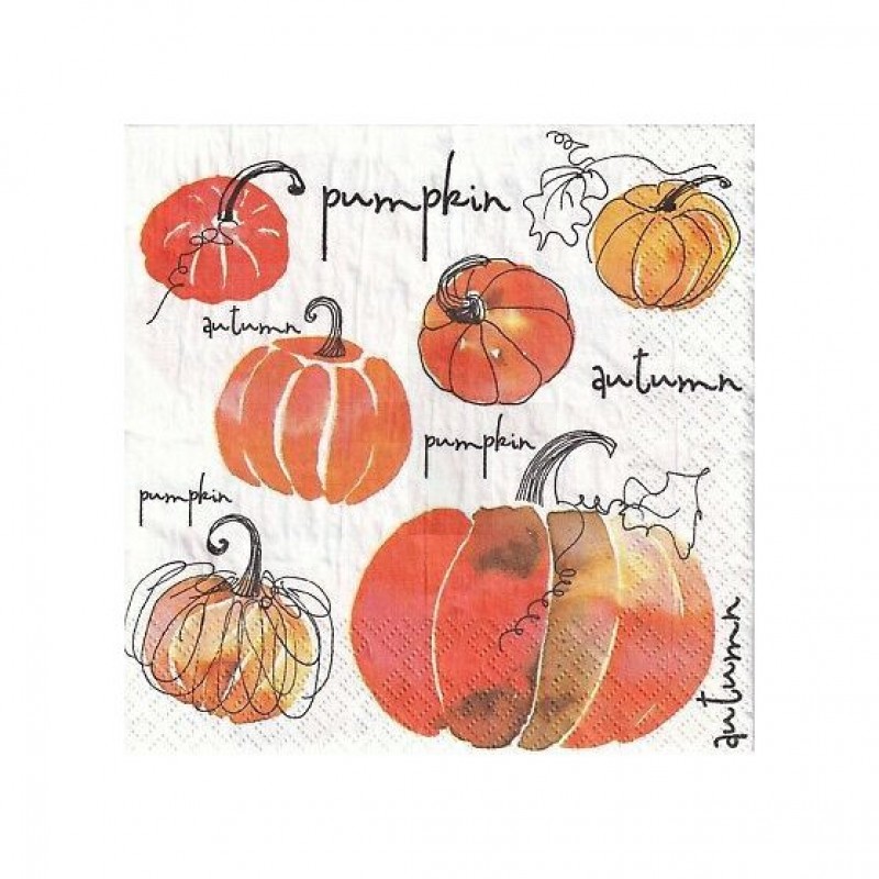 Tökös szalvéta - 20 db/csomag Party asztal Tökös szalvéta - 20 db/csomag Party asztal