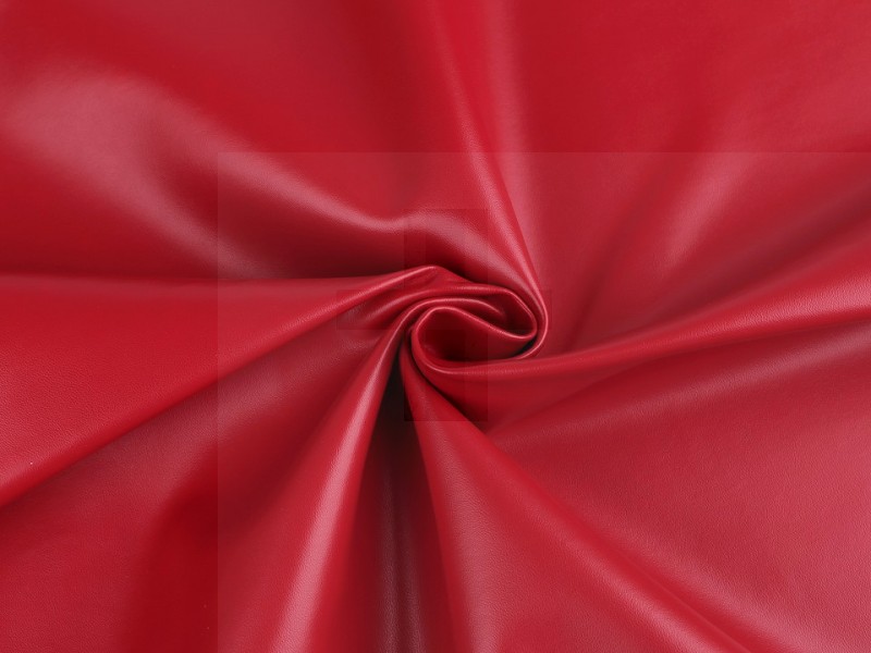 Műbőr anyag  - Piros