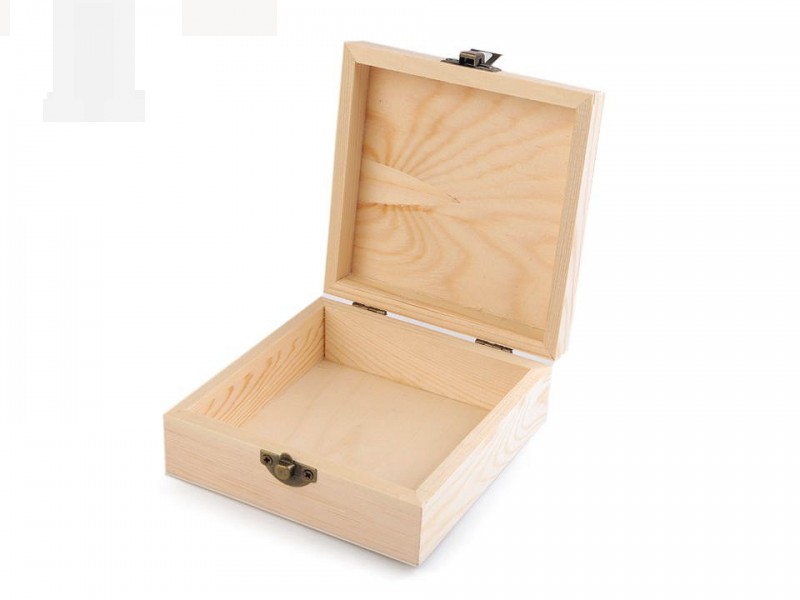 Fadoboz díszíthető - 12 x 12 cm Ékszerdoboz, tárolás