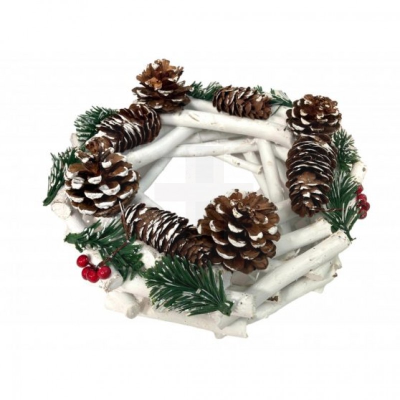 Karácsonyi asztali koszorú - 25 cm Koszorú Karácsonyi asztali koszorú - 25 cm Koszorú