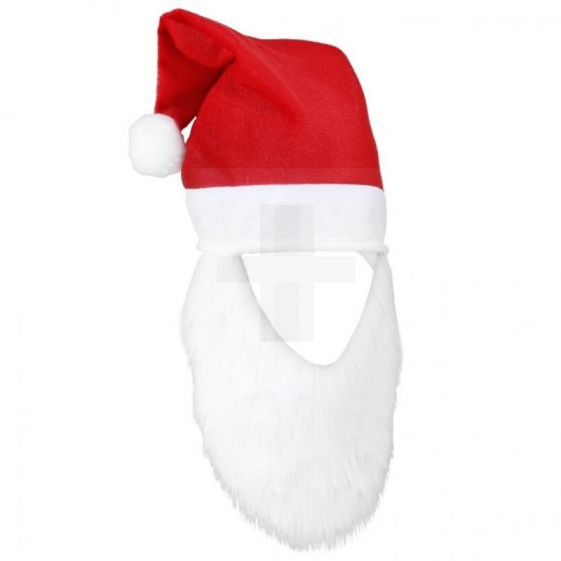 Mikulás sapka szakállal