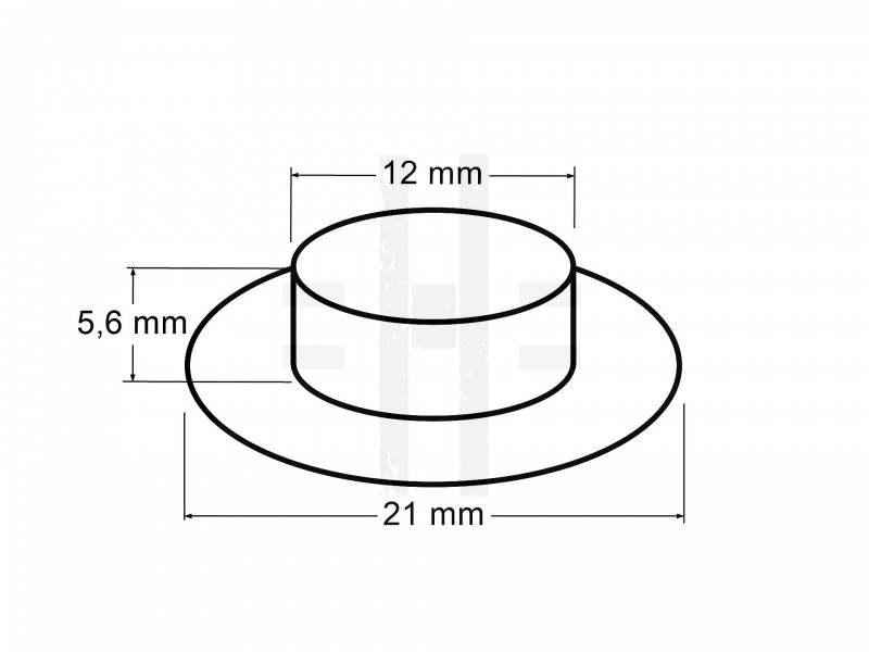 Ringli alátéttel fényes 12 mm  - 10 db/csomag Fém rövidárú