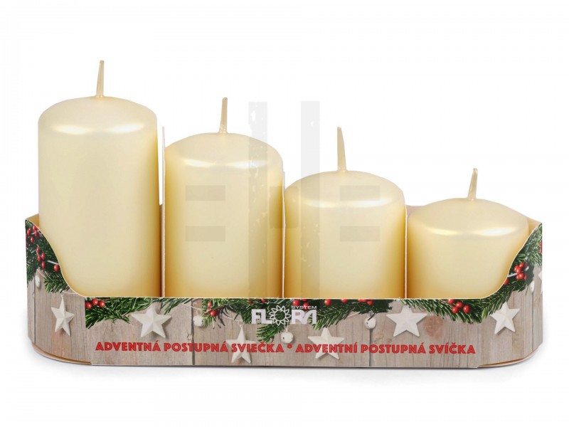 Adventi gyertya szett - 4 db Gyertya,illatosító,lámpa