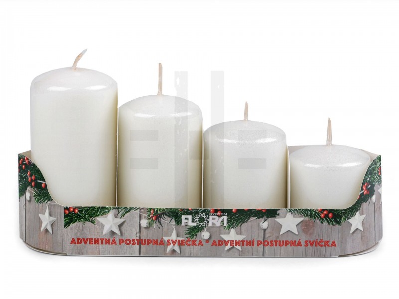 Adventi gyertya szett - 4 db Gyertya,illatosító,lámpa