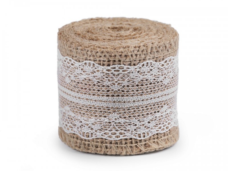 Juta zsákvászon szalag - 2 m Csipke,szegő,paszomány