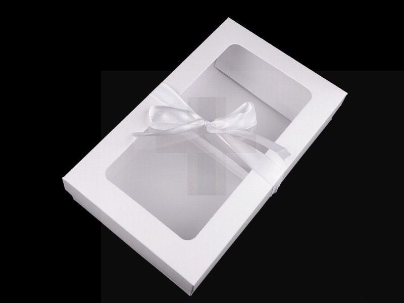 Papír doboz szalaggal - 5 db/csomag Ajándék csomagolás
