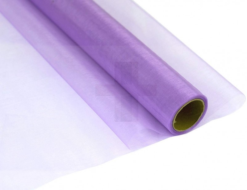    Dekor organza 10 méter - Halványlila