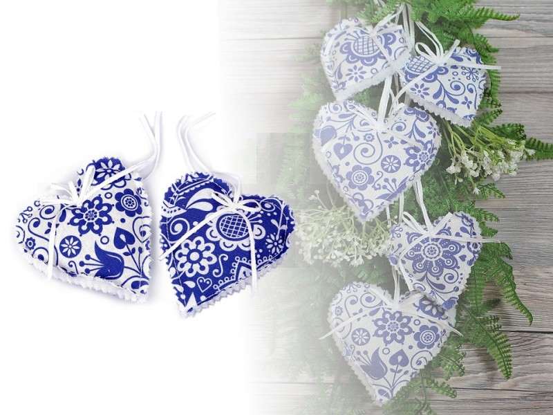 Dekorációs szív girland - 5 db