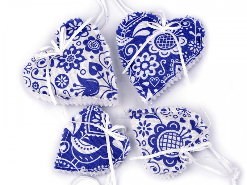 Dekorációs szív girland - 5 db