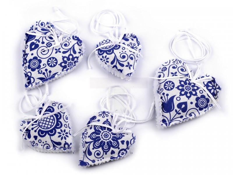 Dekorációs szív girland - 5 db