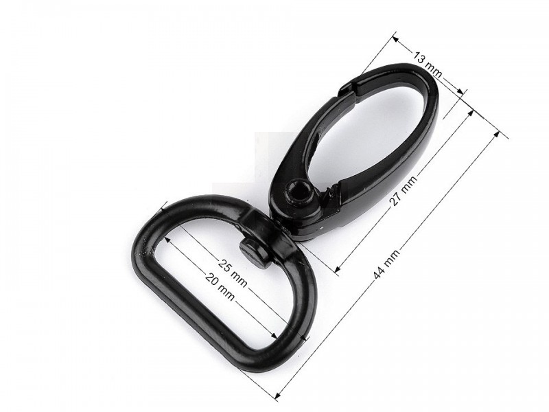 Fém karabiner 25 mm - 2 db/csomag