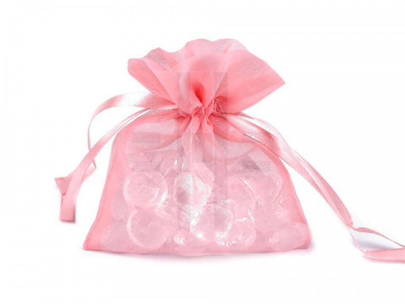 Ajándék zsákocska 8x10,5 cm organza Doboz,zsákocska