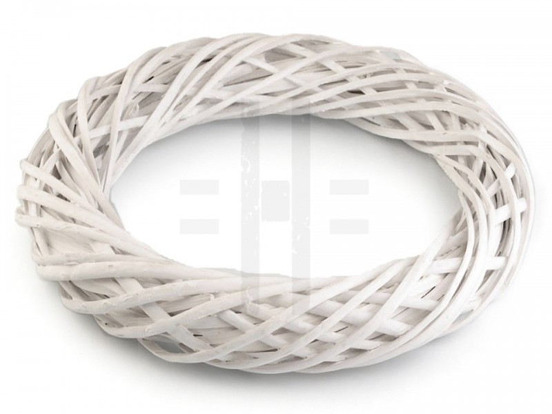 Fonott koszorú 34 cm - Sötétszürke