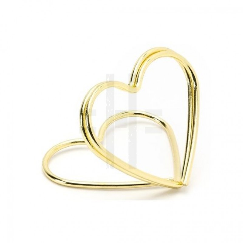    Ültető kártya tartó szív forma - 10 db/csomag Esküvői díszítés