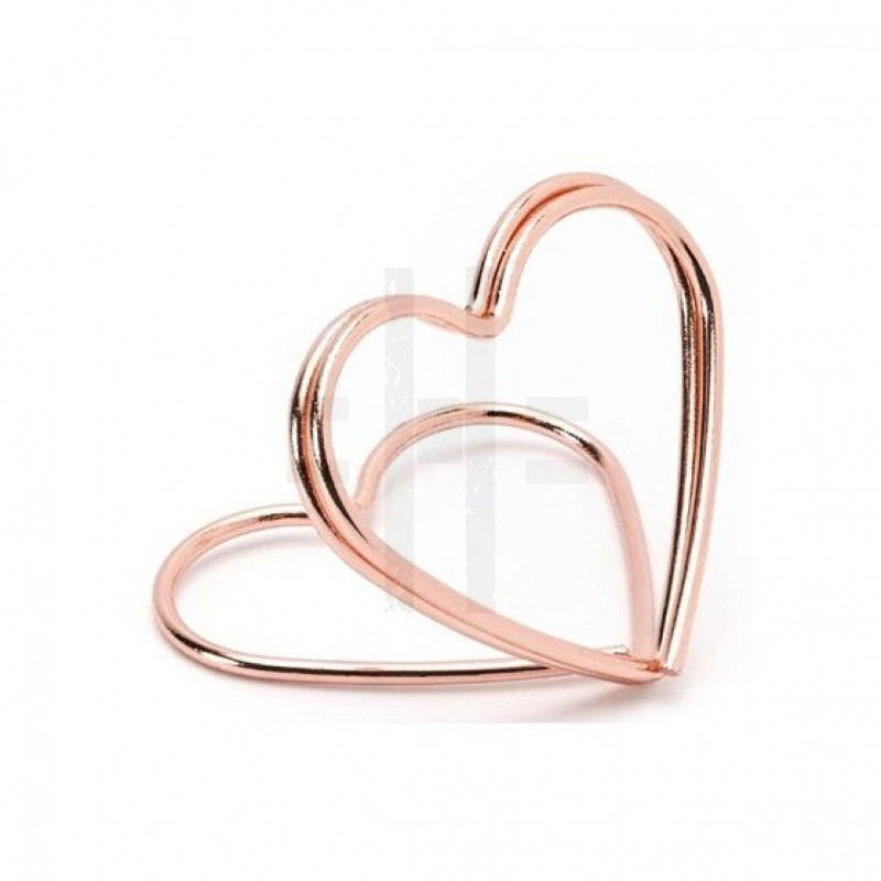    Ültető kártya tartó szív forma - 10 db/csomag Esküvői díszítés