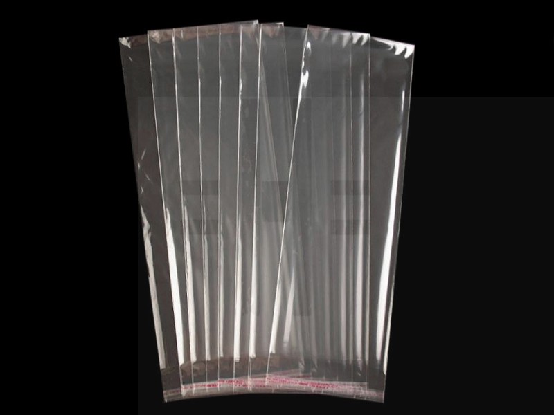 PP ragasztócsíkos celofán tasak 13 x 38 cm - 100 db Ajándék csomagolás