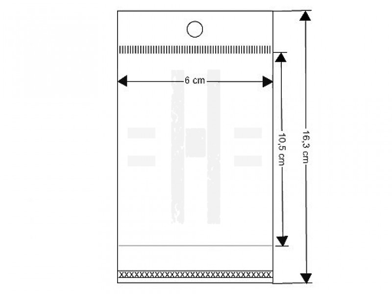 PP ragasztócsíkos celofán tasak 6x10,5 cm - 100 db Ajándék csomagolás