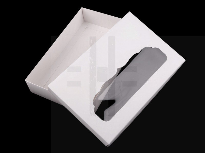 Ablakos ajándékdoboz süteményes doboz - 10 db/csomag Ajándék csomagolás