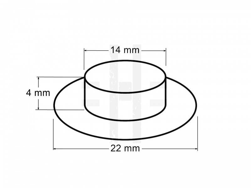 Ringli alátéttel 14 mm - 10 szett/csomag Fém rövidárú