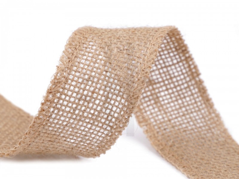 Juta zsákvászon szalag 4 cm - 3 méter Csipke,szegő,paszomány