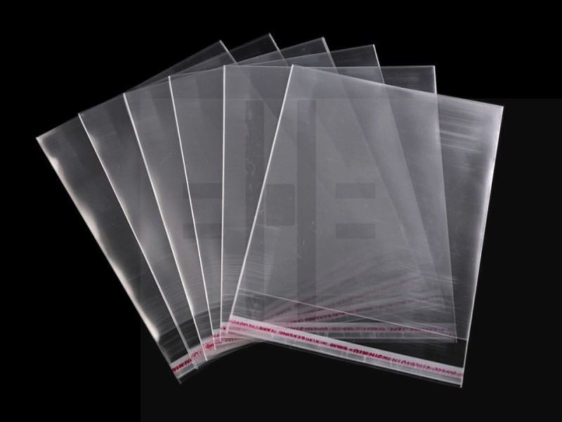 PP ragasztócsíkos celofán tasak 13x14,5cm- 100 db Ajándék csomagolás