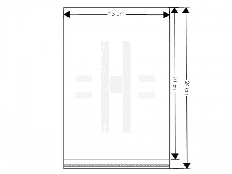 PP ragasztócsíkos celofán tasak 13x20 cm - 100 db Ajándék csomagolás