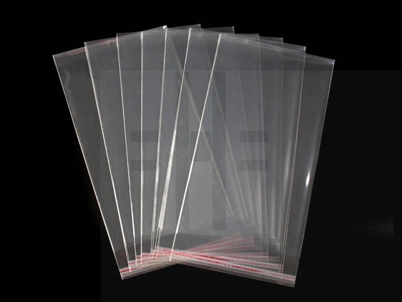 PP ragasztócsíkos celofán tasak 14x25 cm - 100 db Ajándék csomagolás