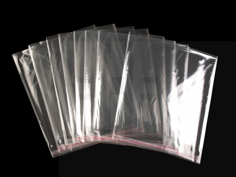 PP ragasztócsíkos celofán tasak 20x20 cm - 100 db Ajándék csomagolás