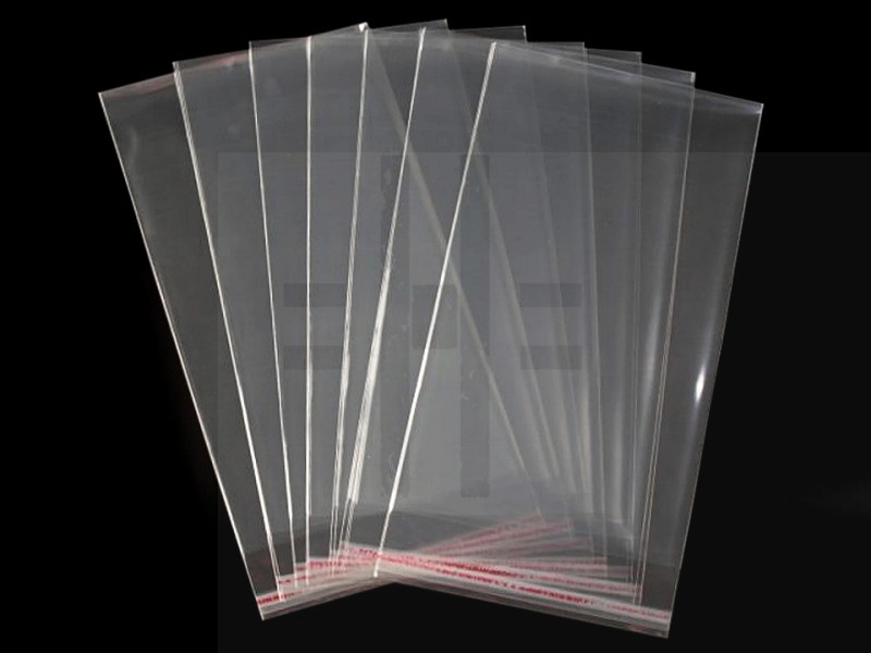PP ragasztócsíkos celofán tasak 20x50 cm - 100 db Ajándék csomagolás