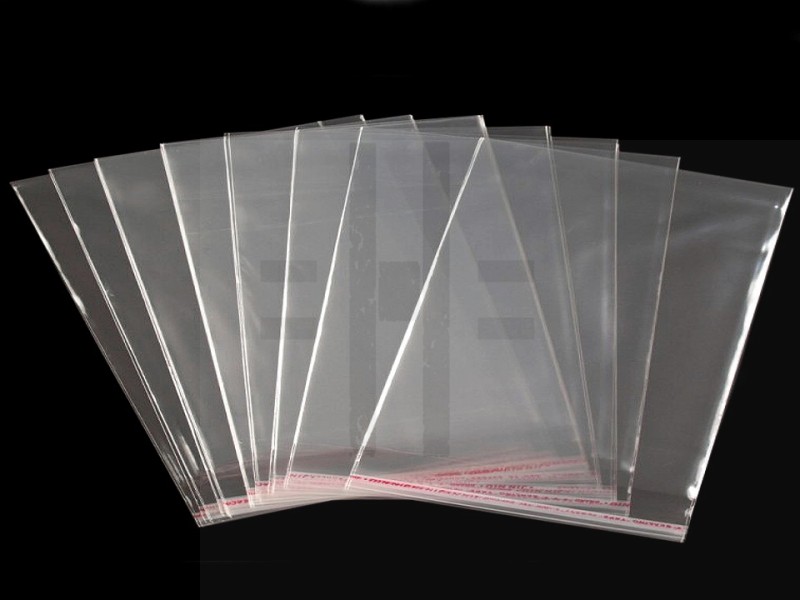 PP ragasztócsíkos celofán tasak 22x25 cm - 100 db Papir,celofán,fólia PP ragasztócsíkos celofán tasak 22x25 cm - 100 db Papir,celofán,fólia