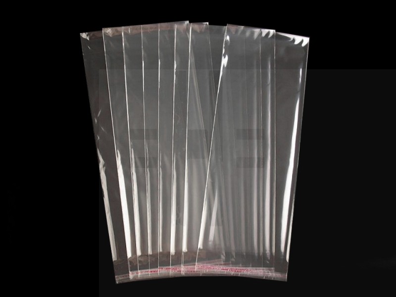PP ragasztócsíkos celofán tasak 13x33 cm - 100 db Ajándék csomagolás PP ragasztócsíkos celofán tasak 13x33 cm - 100 db Ajándék csomagolás
