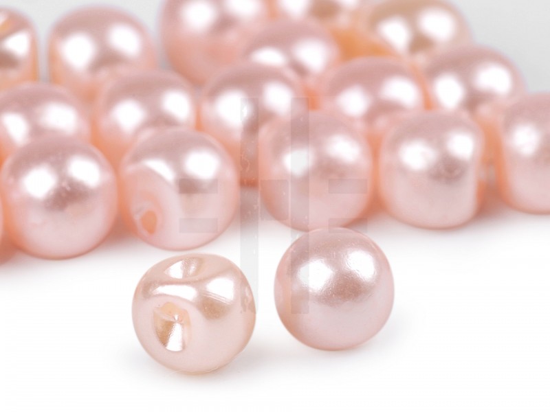 Felvarrható gyöngygomb 20db/csomag - Rózsaszín Gomb, kapocs