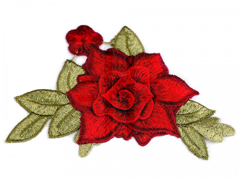 Felvasalható rózsa - 9x13 cm Vasalható, varrható kellék