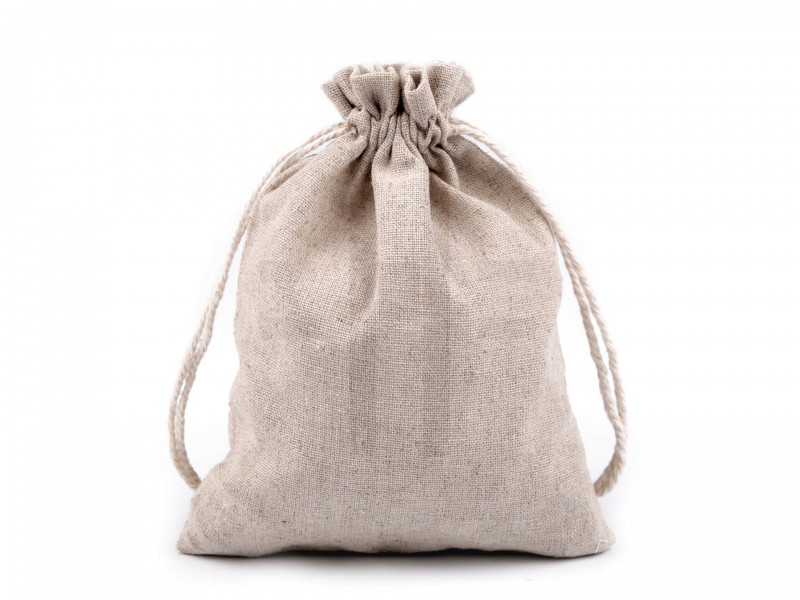      Len ajándék zsák - 14x19 cm Ajándék csomagolás