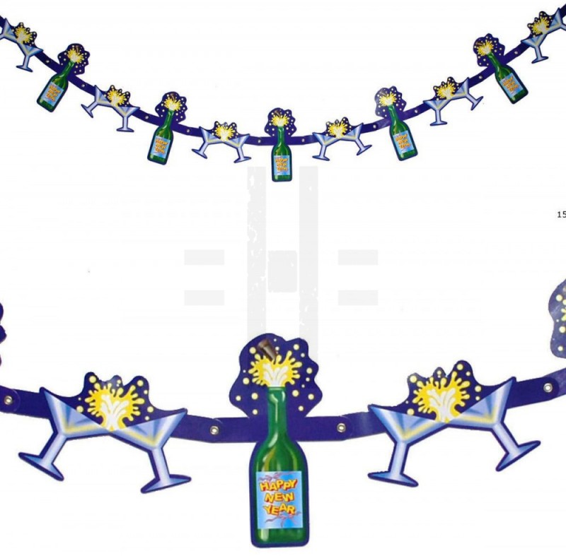 HAPPY NEW YEAR FELIRAT - 152 cm Szilveszter