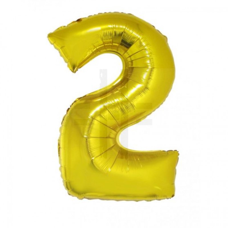 Óriás szám fólia lufi - 102 cm Szilveszter
