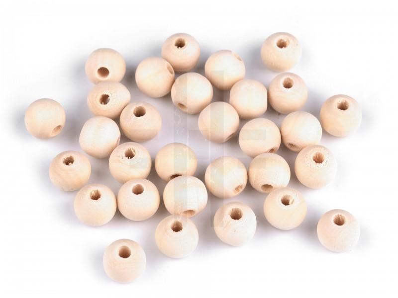             Fa gyöngyök nem lakkozott 12 mm - 50 db