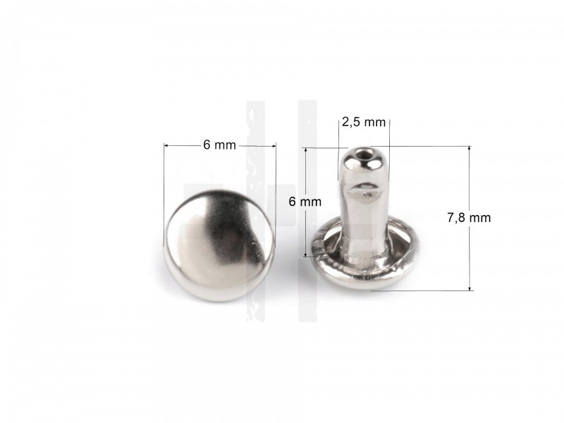        Üreges duplafejű szegecst Ø6 mm kétoldalas - 100 db Fém rövidárú