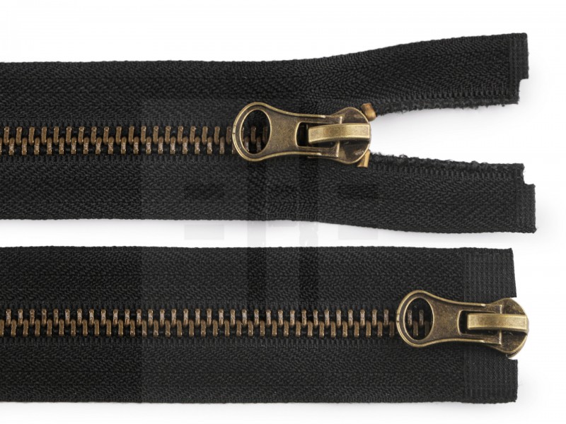  Fém cipzár 2 kocsis - 90 cm