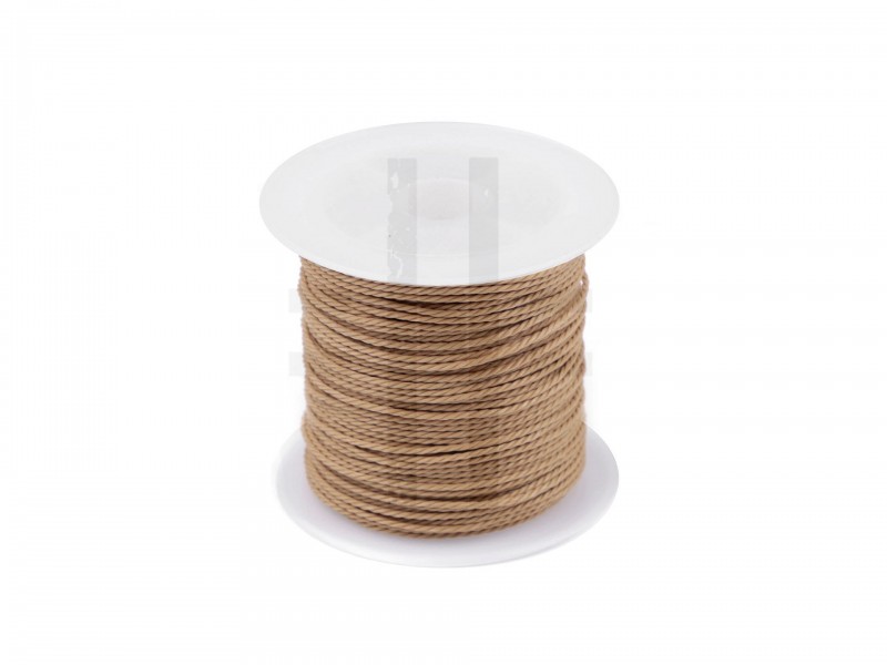 PES madzag fonott Ø1 mm viaszos - 9 méter Zsinór, fűző PES madzag fonott Ø1 mm viaszos - 9 méter Zsinór, fűző