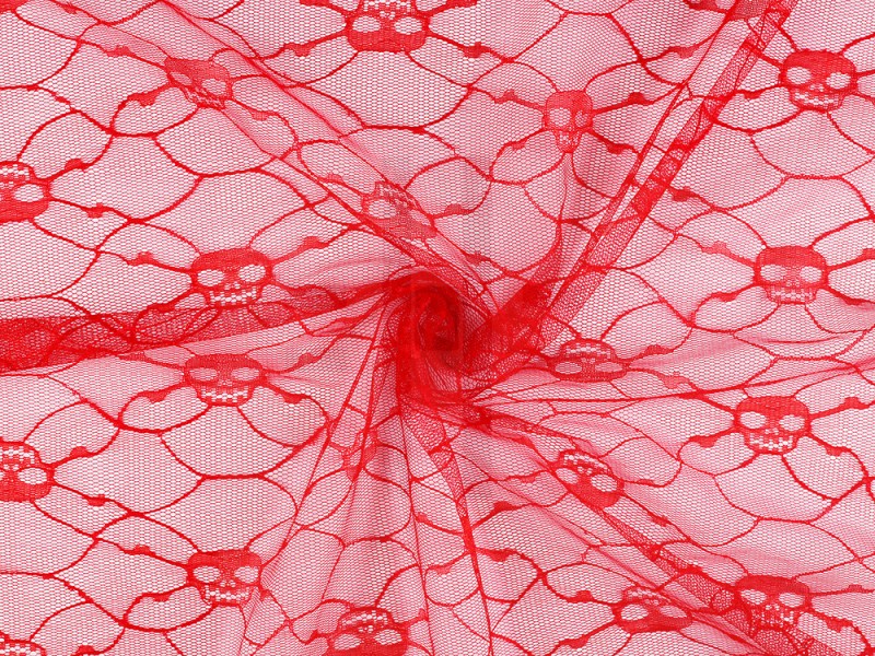     Koponya mintás tűll Tüll, Szatén,Taft