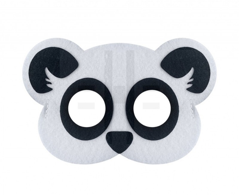 Panda maci filc álarc Álarc, Fejdísz, Kellék