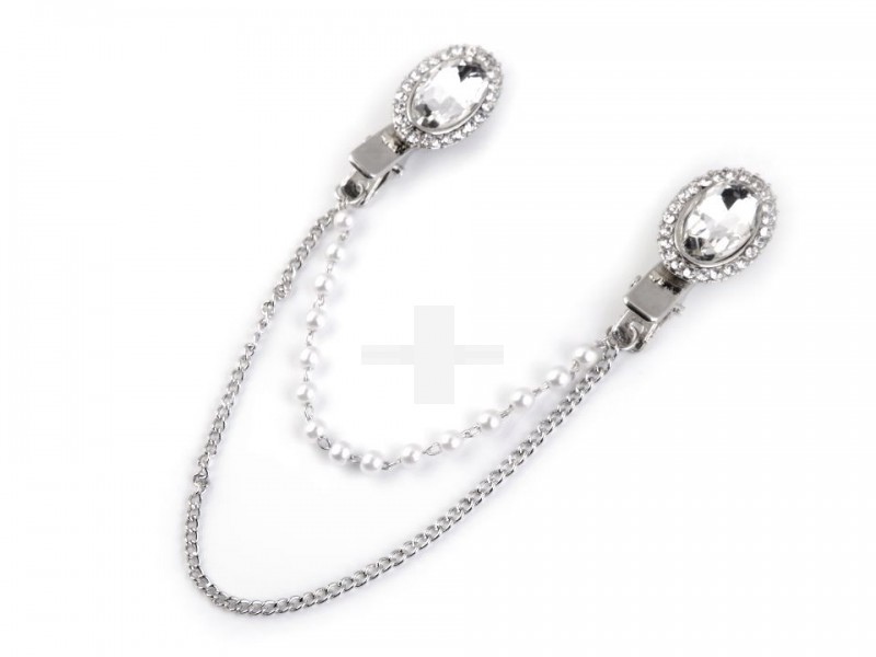 Láncos csat kövekkel Nyaklánc, -kellék