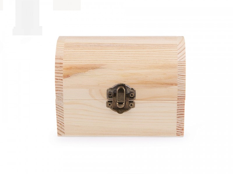 Fa ládikó kapoccsal - Natur Fa,üveg dísz-, kellék