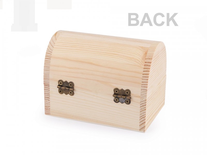 Fa ládikó kapoccsal - Natur Fa,üveg dísz-, kellék