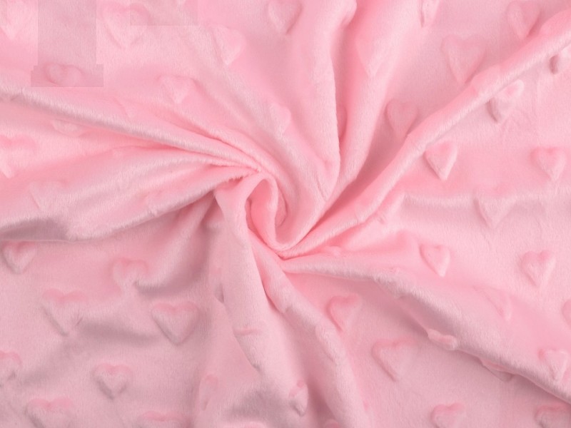 Mink 3D szív plüss anyag