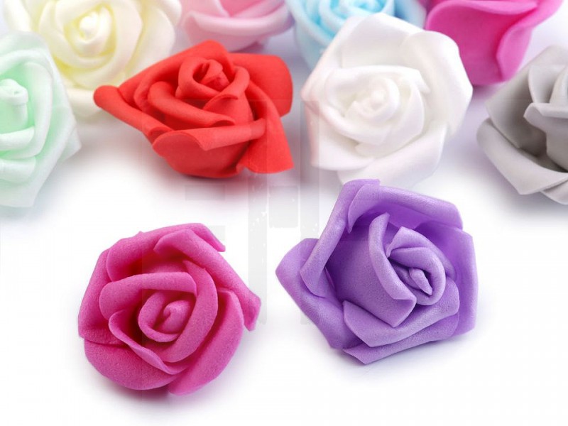 Habszivacs dekorációs rózsa - 10 db/csomag Virág, toll, növény