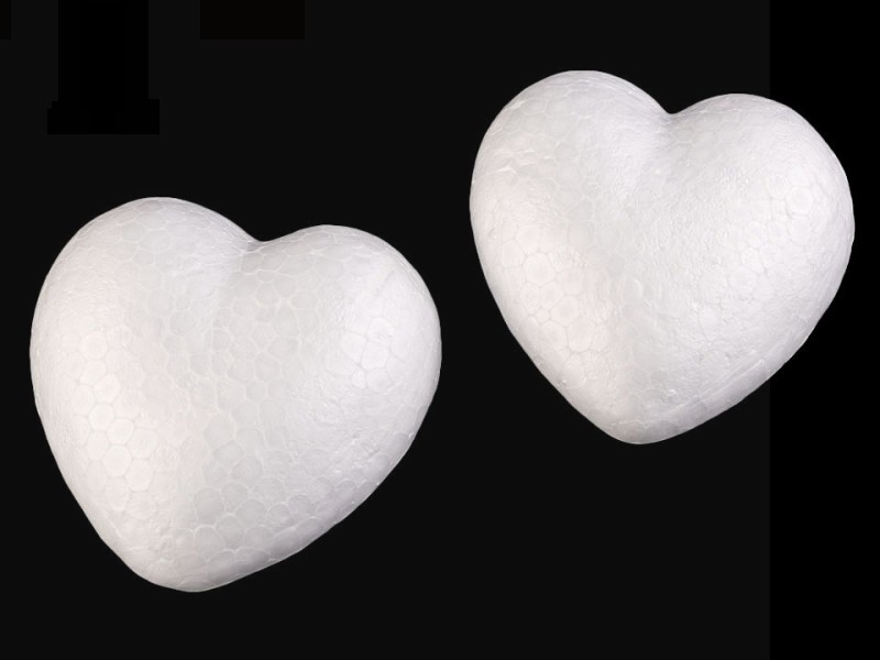 Szív Ø8 cm hungarocell - 20 db Esküvői díszítés