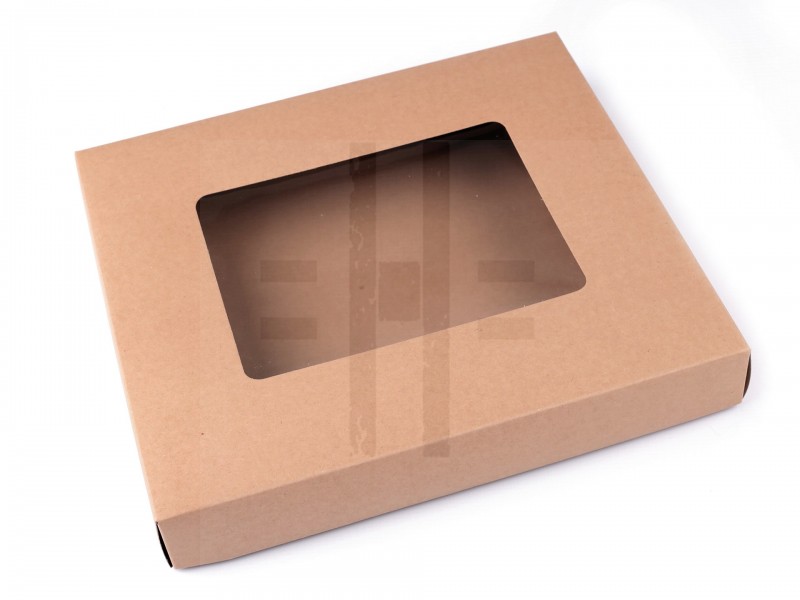Papir doboz ablakkal - 5 db/csomag Ajándék csomagolás