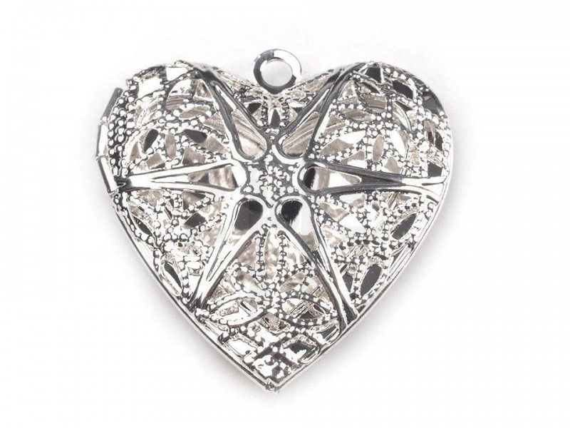 Medailon szív szelence Medál-, bross